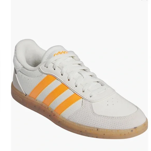 Adidas Woman’s White and Orange Sneakers - Picture 1 of 6